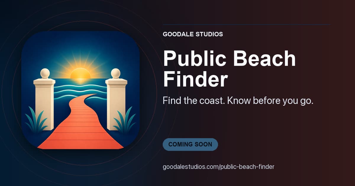 Public Beach Finder product guide artwork